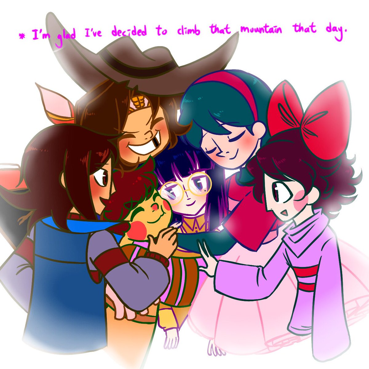 Imakethingshap3's tweet photo. Found family goobers made out of dead kids
Changed the colours a bit
#undertale #undertalehumansouls #undertaleFanart #undertalepatience #undertalebravery #undertaleintegrity #undertaleperseverance #undertalekindness #undertalejustice #humansouls https://t.co/7D7YmJHymA