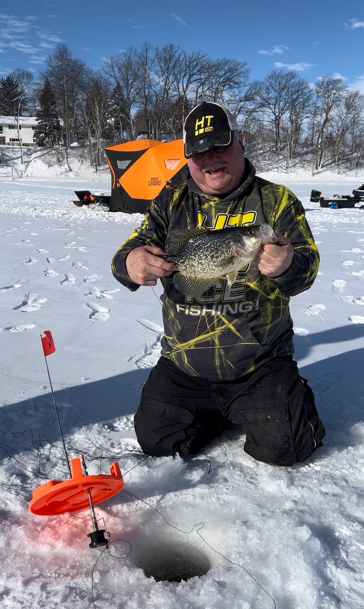 cootslures's tweet photo. Cootโs TANK Crappie 14 1/2โ๐ง๐ฆ๐ฃโผ๏ธ
๐งHT Big Game Tip-Up๐
#cootslures #icefishing #hardwater #fish #fishon #outdoors #icefish #kettlemoraine #pond #wisconsin #letsgofishing #htenterprises #tipup #predatorpro #fishing #snow #crappiefishing #crappie #personalbest https://t.co/6GzVz9r3Oi