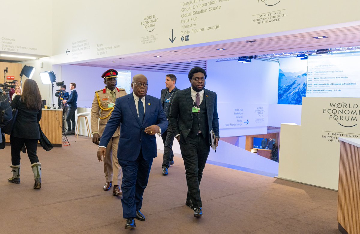 I am back from an exhilarating experience at the World Economic Forum's Annual Meeting in Davos, Switzerland, and I'm brimming with insights and inspirations! Accompanying Ghana's President, Nana Addo Dankwa Akufo-Addo, I witnessed firsthand the global recognition and respect