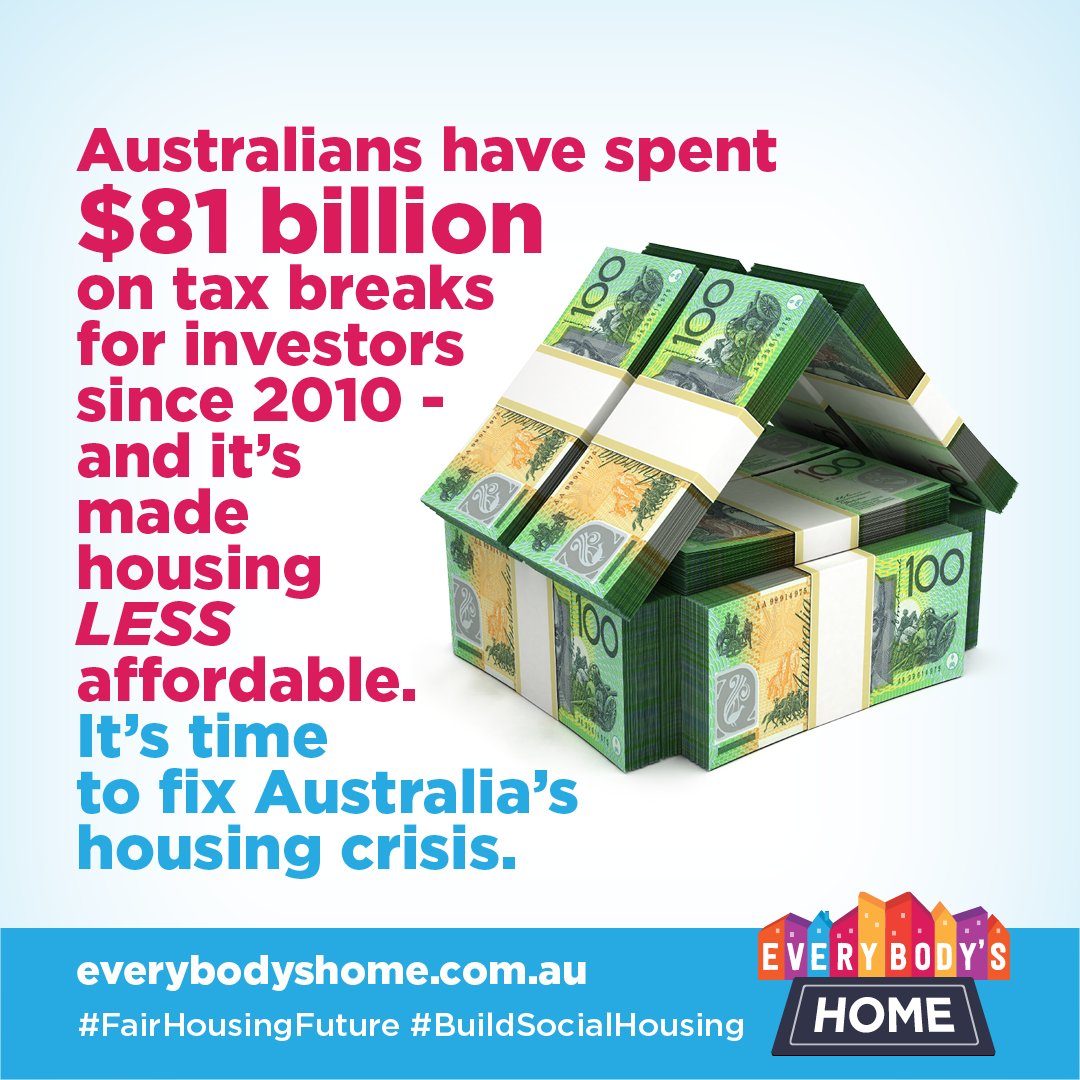 By turning away from social housing and prioritising tax breaks for investors, governments have pushed up the cost of housing for everyone. A #FairHousingFuture is possible. 

#BuildSocialHousing #EverybodysHome