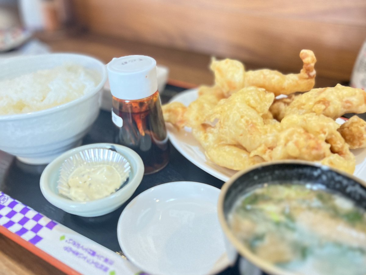buchan1602's tweet photo. 残念ながら今月いっぱいで閉店してしまうらしい🥲

#とり天セット
#日替わりセット
#高崎
#えびすこ本場所 https://t.co/WlGRc587Er