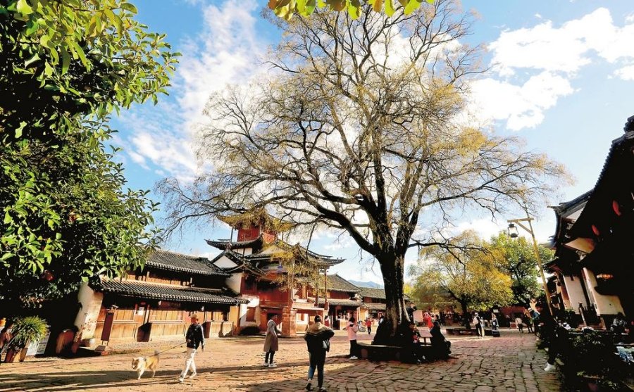 In winter, the sun is just right in Shaxi Ancient Town (Dali, Yunnan). This ancient town fully explores the history and culture of the Bai people with the ancient tea-horse road characteristics of cultural resources.