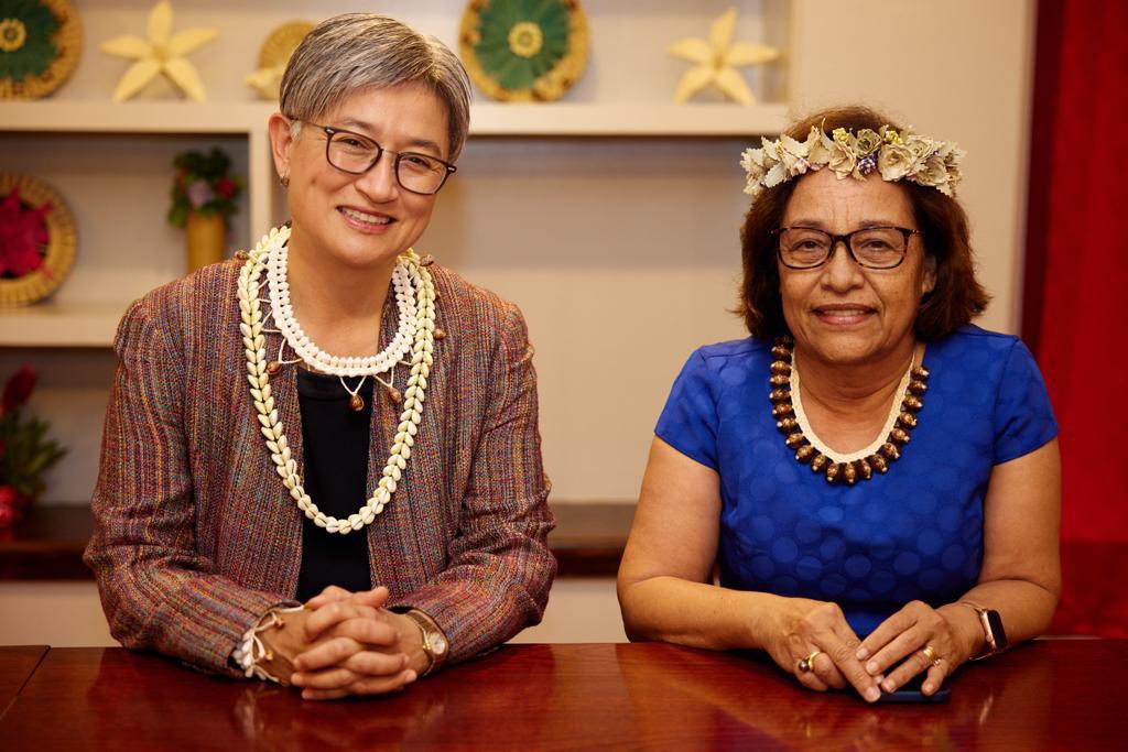 Congratulations to Republic of the Marshall Islands President @Senator_Heine on your inauguration.

A teacher, climate change and human rights champion, I look forward to working with President Heine to strengthen our relationship and advance Pacific priorities.