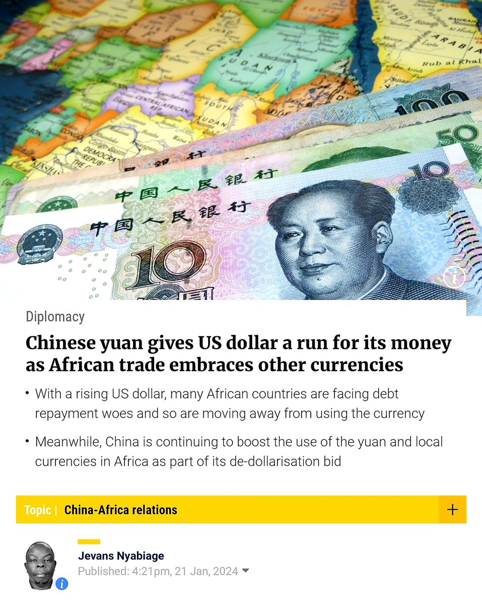 Throughout Africa, the Chinese yuan has begun to make inroads into the dominance of the US dollar. 

It’s early days yet, but a thousand-mile journey begins with a single step. 

Another leap forward for the multipolar world. 

“Sub-Saharan geoeconomic analyst Aly-Khan Satchu…