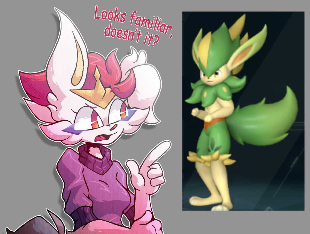 Cinderace - #Pokemon #PokemonScarletViolet 
Y'know, I think I've seen this "Verdash" design from Palworld somewhere before... but I can't quite put my finger on it.