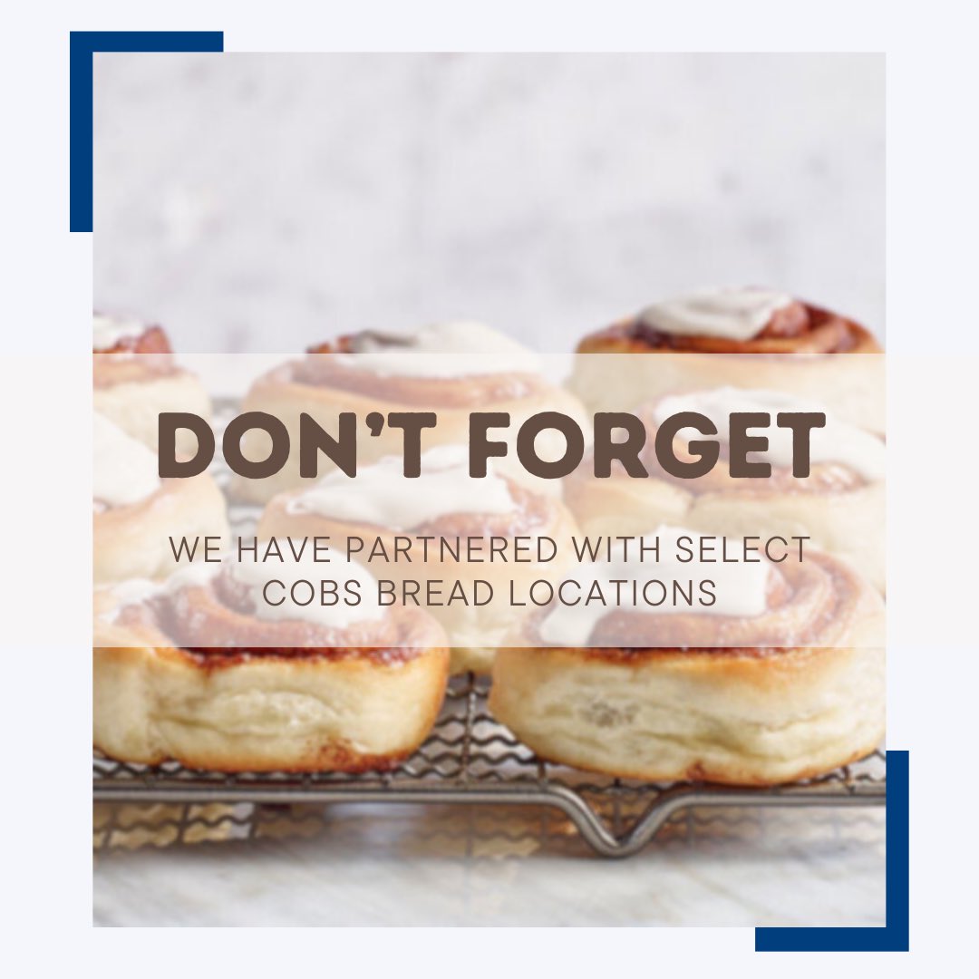 Head into the new week with delicious baked goods for an even better cause! 🍞🥖 Mention us when making a purchase at COBS Bread Main Street, Tsawwassen Commons, or Walnut Gate, and we will automatically receive a 5% donation on your behalf. ✨ A win-win.