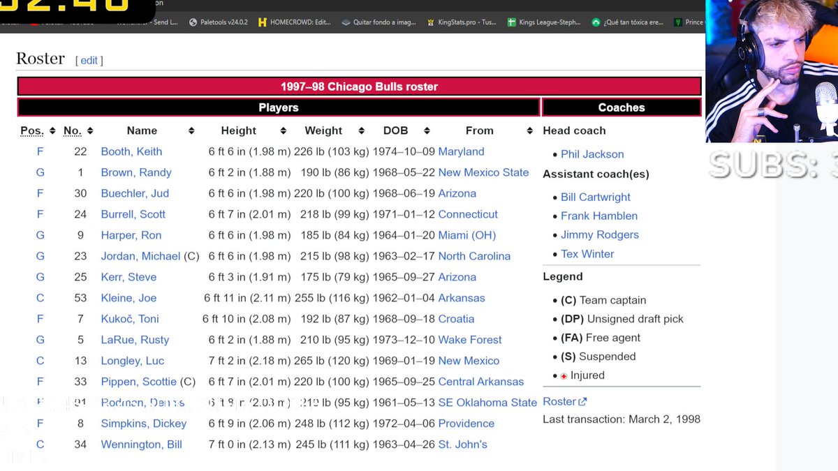 DaPoloteli's tweet photo. THE LAST DANCE DE IKER CASILLAS???

Los dorsales del "The Last Dance" de los Chicago Bulls del 98 coinciden con los dorsales que llevan los jugadores de 1K.

- El 23 de Michael Jordan lo lleva Marc Granero  
- El 33 de Scottie Pippen lo lleva Raúl Ledo 
- Etc
Fuentes: @jorge17pa https://t.co/aknndB9tHn