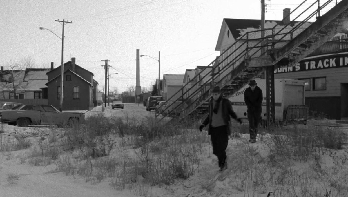 JoshLipnik's tweet photo. A cold and bleak Cleveland in the 1984 Jim Jarmusch film Stranger Than Paradise https://t.co/mT4VtYjhjh