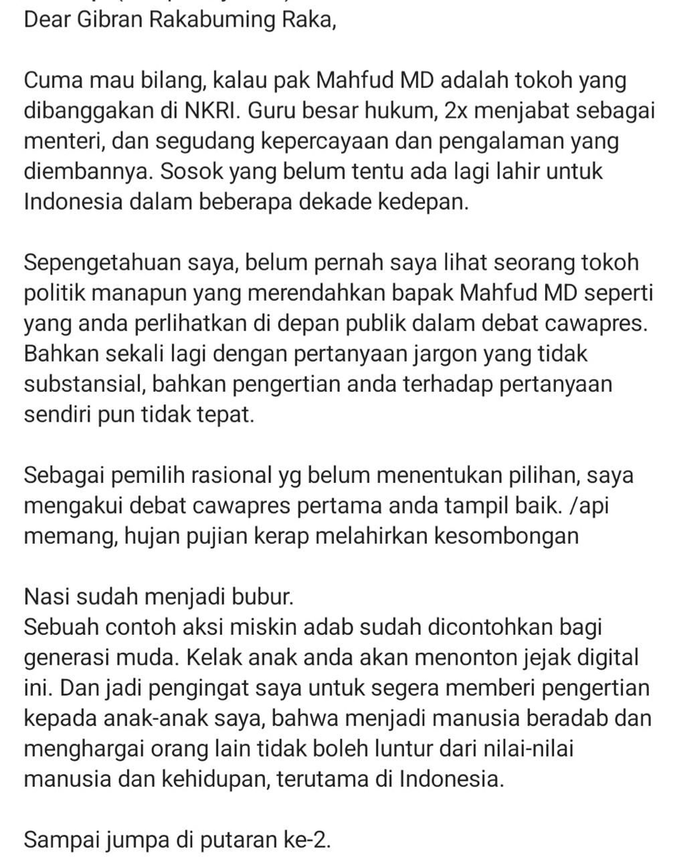 KaptenKikuk's tweet photo. Tulisan singkat untuk bahan literasi Mas Gagah @gibran_tweet Cawapres 02. Semoga bermanfaat. 
Kali aja kader2 @psi_id juga mau belajar biar ga jadi kader kosong....

https://t.co/yhWTibGHg0

Ada swing voter yg udah ngambil keputusan neh... 👇 https://t.co/zdGh1KBzGR