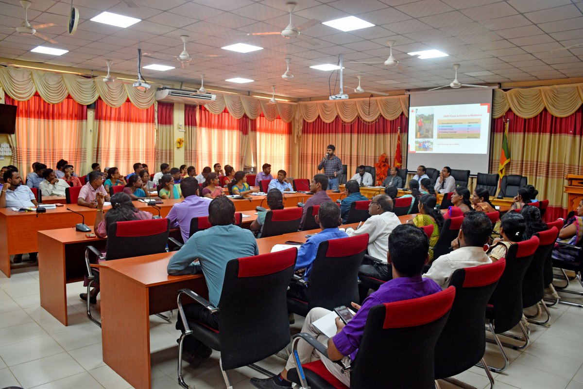 SLRedCrossMul's tweet photo. An orientation program was held for stakeholders at the District Secretariat Mullaitivu regarding the flood relief operation to be implemented in the district by @SLRedCross under the DREF
District Secretary, Add'l District Secretary, Divisional Secretaries and staff were present https://t.co/WjB0SHhtje