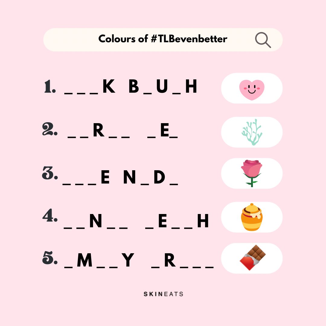 skineats_'s tweet photo. Surprise! We are launching 5 colours of the new Tinted Lipbalm SPF 15!
Let’s see if u can guess the name of the shades correctly? We dropped some hints in the emoji 😜👀
#TLBevenbetter #yourlipsneedlovetoo #lipcare #drylips https://t.co/POxw4EH1Qo