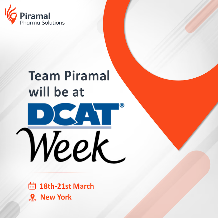 PiramalPharma's tweet image. Heading to New York?

Piramal Pharma Solutions will be at DCAT Week from 18th to 21st March. We look forward to connecting with our customers to discuss our services across North America, Europe and Asia.

#DCATWeek #GlobalCDMO