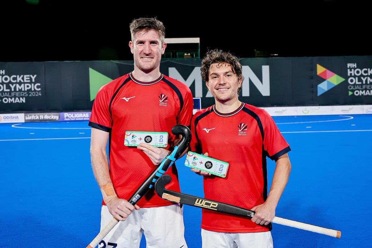 #Paris2024 X WCPHockey 
•
<a href="/liam_sanford/">Liam Sanford</a> &amp; <a href="/jamesgall26/">James Gall</a> booking their place in the Paris Olympics 🇫🇷✈️🏑