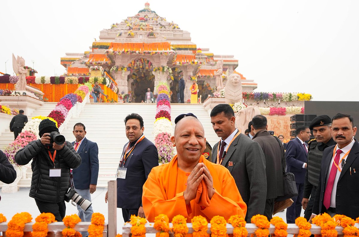FrancescoCiull4's tweet image. 🇮🇳Jai Shri Ram!
India's Ayodhya Ram Mandir Temple inaugurated by Modi
Ram Rajya," the ideal kingdom of righteousness and justice, " reminds us that we can all strive to be better people.