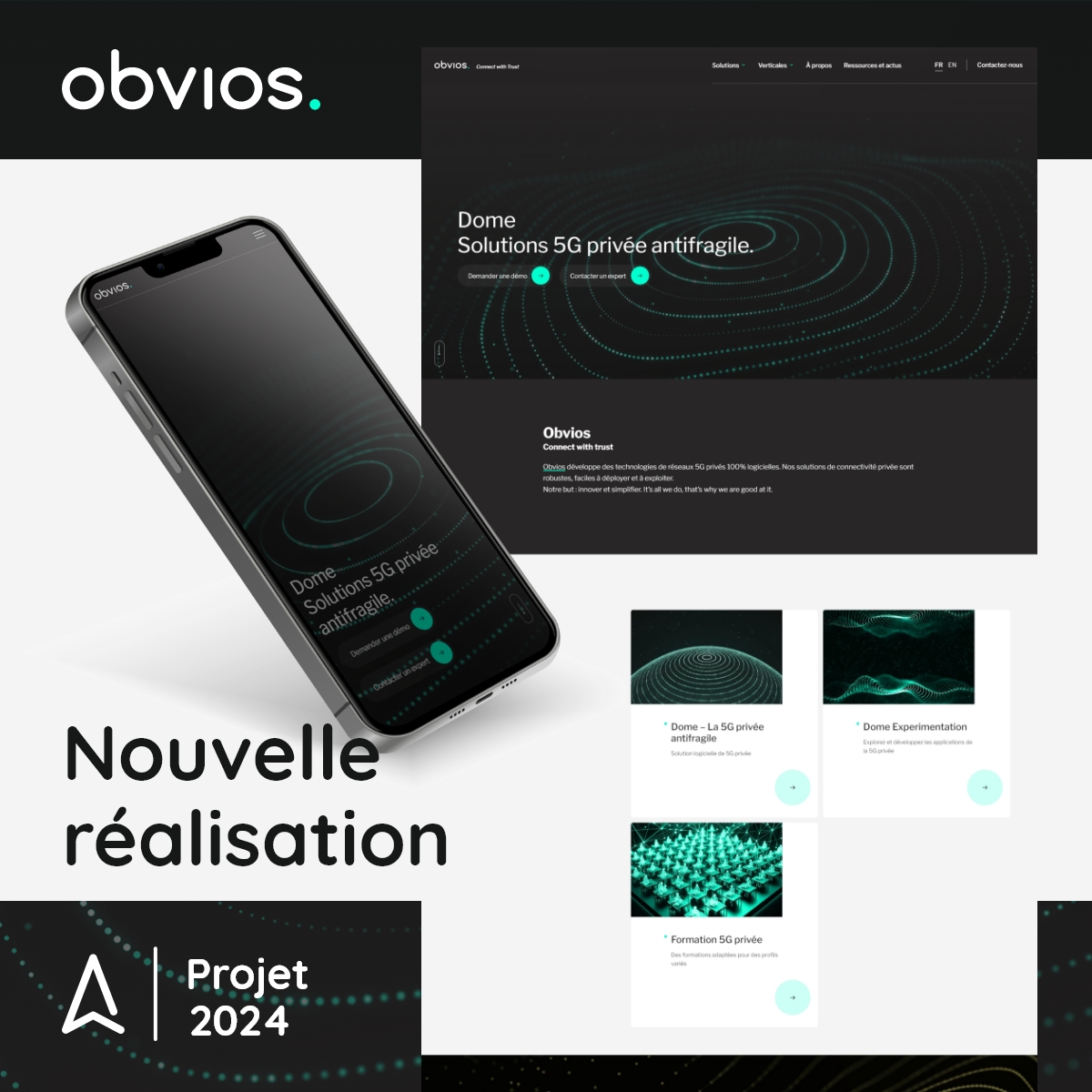 Addviso accompagne Obvios sur un projet global, de la stratégie SEO à l'élaboration graphique et la réalisation technique avec pour prisme la valorisation des solutions innovantes d'Obvios et la captation de leads. Merci à Obvios et b<>com pour leur confiance ! #Addviso #digital