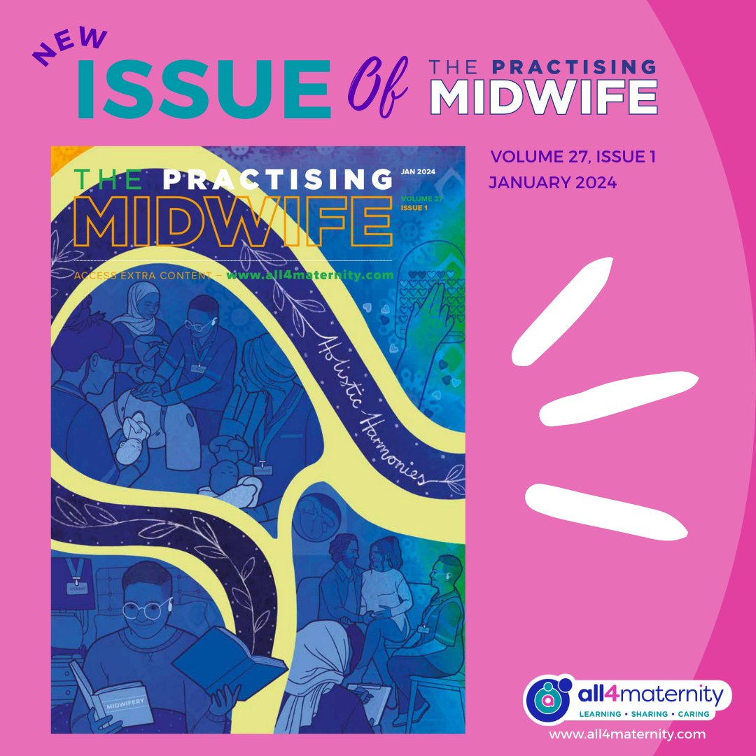 💙 The January issue of The Practising Midwife journal has LANDED! It’s a very special issue - the first since our #More4Less changes and we’re so excited to share it with you!  👉 all4maternity.com/the-practising… /1