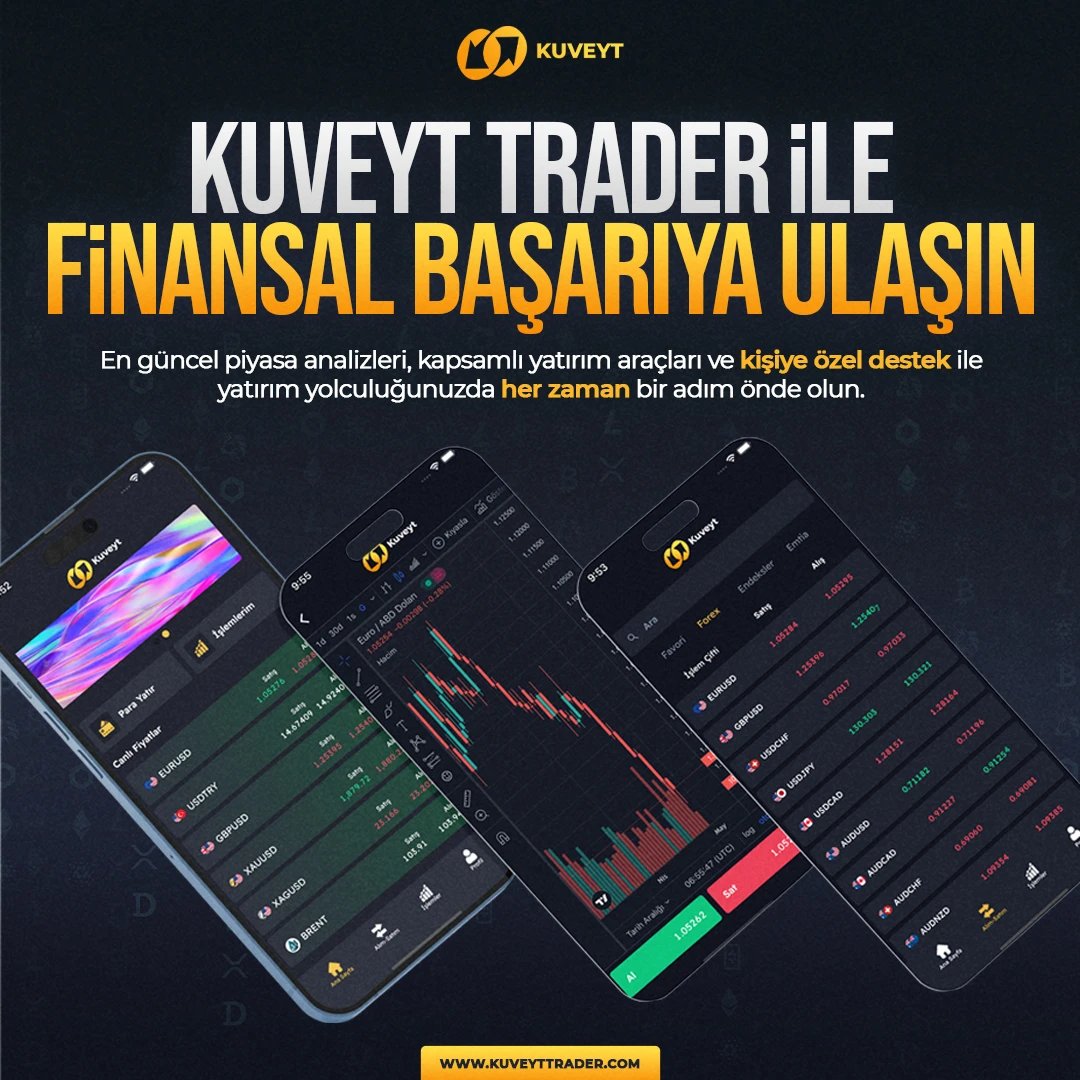 KuveytTrader's tweet photo. Kuveyt Trader ile finans dünyasının kapılarını aralayın! En güncel piyasa analizleri, kapsamlı yatırım araçları ve kişiye özel destek ile yatırım yolculuğunuzda her zaman bir adım önde olun. Bugün yatırıma başlamak için mükemmel bir gün! #KuveytTrader #FinansalBaşarı #YatırımYap https://t.co/T50vIB94OH