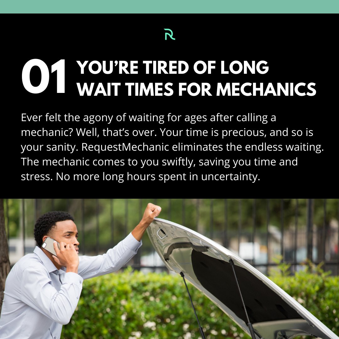 requestmechanic's tweet image. The signs are clear - if you've ever felt the agony of car emergencies, or struggled to find specialized care, RequestMechanic is your solution!
