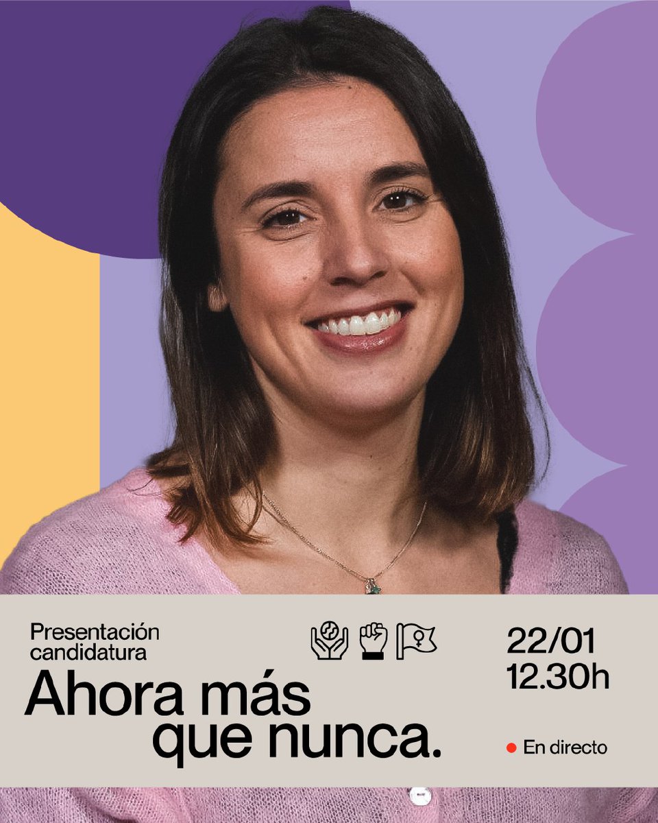 Hoy a las 12:30 presentamos nuestro proyecto y equipo de candidatura para que @PODEMOS siga siendo motor de cambio en España y en Europa. #AhoraMásQueNunca, las razones y la esperanza intactas. 🔴 Síguelo en directo: youtube.com/live/x6qX9IfeE…