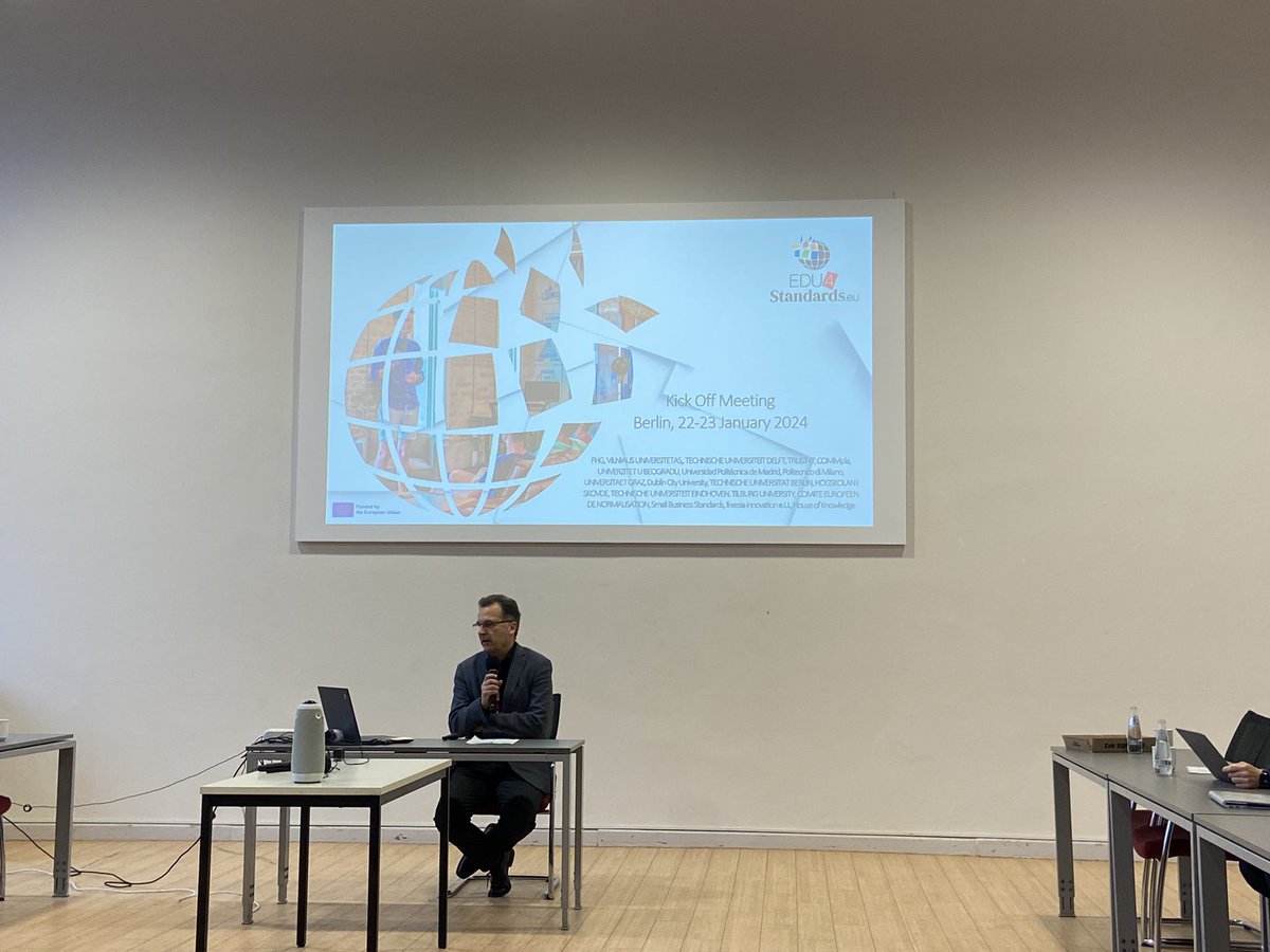 Panos Delimatsis🟥 (@panosdelimatsis) on Twitter photo Elated to be <a href="/TUBerlin/">TU Berlin</a> for the kickoff of our new <a href="/HorizonEU/">Horizon Europe 🇪🇺</a> project on standardization and meet again <a href="/KnutBlind/">Knut Blind</a> and colleagues. <a href="/TilburgU_TILT/">Tilburg Institute for Law, Technology, and Society</a> & <a href="/TILEC1/">TILEC</a> will be working w Rudi Bekkers & Paul Wiegmann <a href="/TUeindhoven/">TU Eindhoven</a> on standardization in-company lifelong training #Edu4StandardsEU Elated to be <a href="/TUBerlin/">TU Berlin</a> for the kickoff of our new <a href="/HorizonEU/">Horizon Europe 🇪🇺</a> project on standardization and meet again <a href="/KnutBlind/">Knut Blind</a> and colleagues. <a href="/TilburgU_TILT/">Tilburg Institute for Law, Technology, and Society</a> & <a href="/TILEC1/">TILEC</a> will be working w Rudi Bekkers & Paul Wiegmann <a href="/TUeindhoven/">TU Eindhoven</a> on standardization in-company lifelong training #Edu4StandardsEU