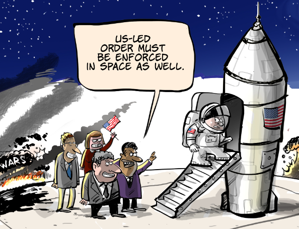tacstudio's tweet photo. The US seeks to extend its hegemony into space. https://t.co/KJ1leXcgn9
