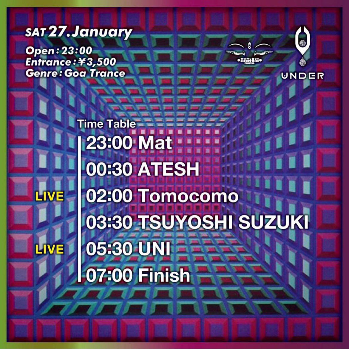 tomocomo_jkh's tweet photo. いよいよ今週末です★⭐︎
Welcome to GOA @CLUBUNDER2022
私は90分のライブセットをプレイします🎹
関西方面の皆様よろしくお願いします🙏
#ゴアトランス #goapsy #acidtrance https://t.co/RmuLR27iZu