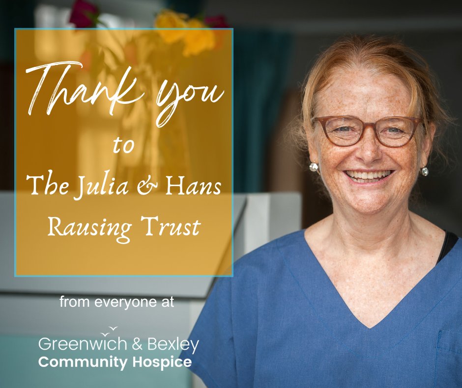 Thank you @JHRTrust for pledging an incredible £450,000 to the hospice over the next three years. We are truly humbled by Julia and Hans’ kindness and generosity, and extend our heartfelt thanks for championing vital hospice care. juliahansrausingtrust.org/julia-and-hans…