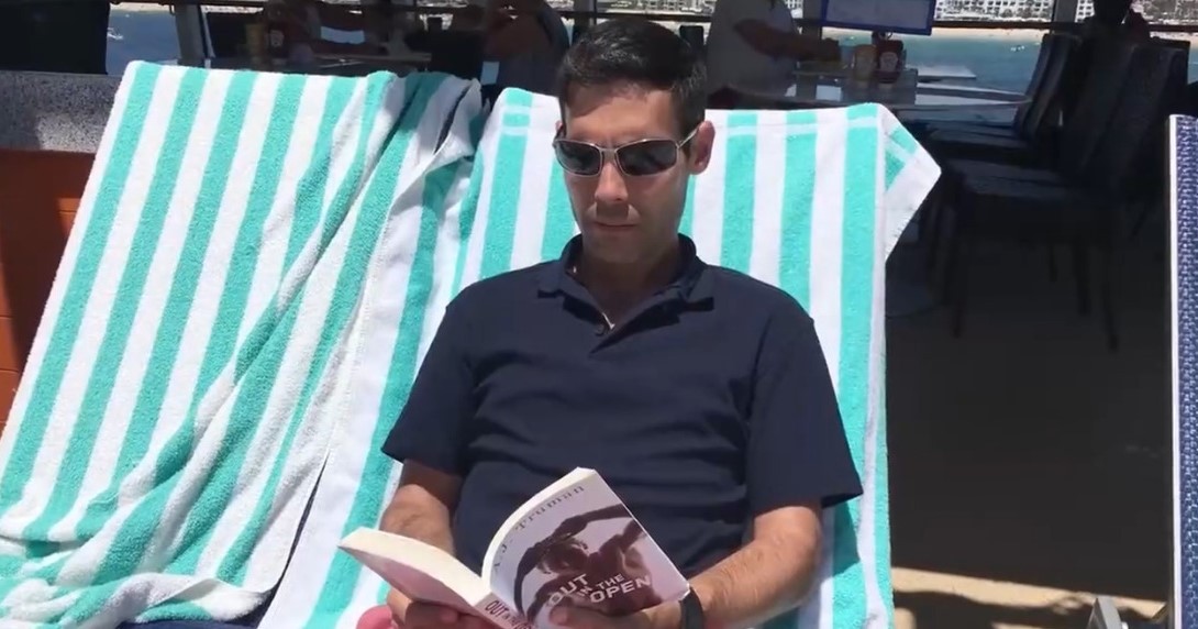 BooksInFilms1's tweet photo. Out in the Open by A.J. Truman. Happiness Adjacent (Rob Williams, 2017) #BooksInFilms #BooksInMovies #BooksOnScreen #AJTruman #RobWilliams #AdamFried. Thanks https://t.co/wnKLsgIyRp. Explore more real books in films in Instagram https://t.co/Lu3rWz4lxD https://t.co/od698gMeHS