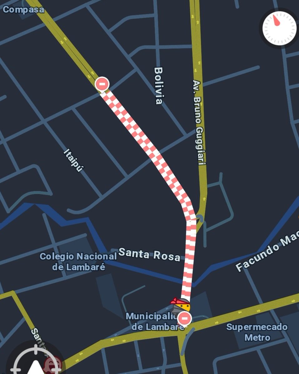 🚨🚧 Los cierres por obras en ambos sentidos de la Av. Luis M. Argaña, en la zona de Lambaré, ya están cargados en el mapa de <a href="/waze/">waze</a>.
Buen inicio de semana y buena conducción, Wazers!
#Waze
#WazeParaguay