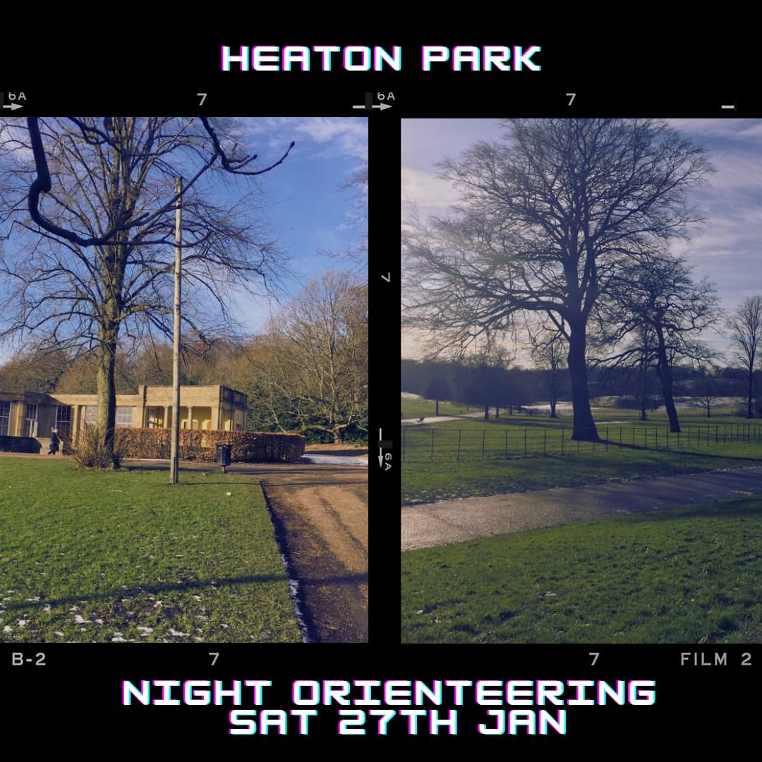 Night orienteering @ Heaton Park, Manchester, Sat 27 Jan. Registration 5 pm - 6.30pm. Running from 5.30pm - 6.45 pm. 
mdoc.org.uk/events/mdoc-ni…