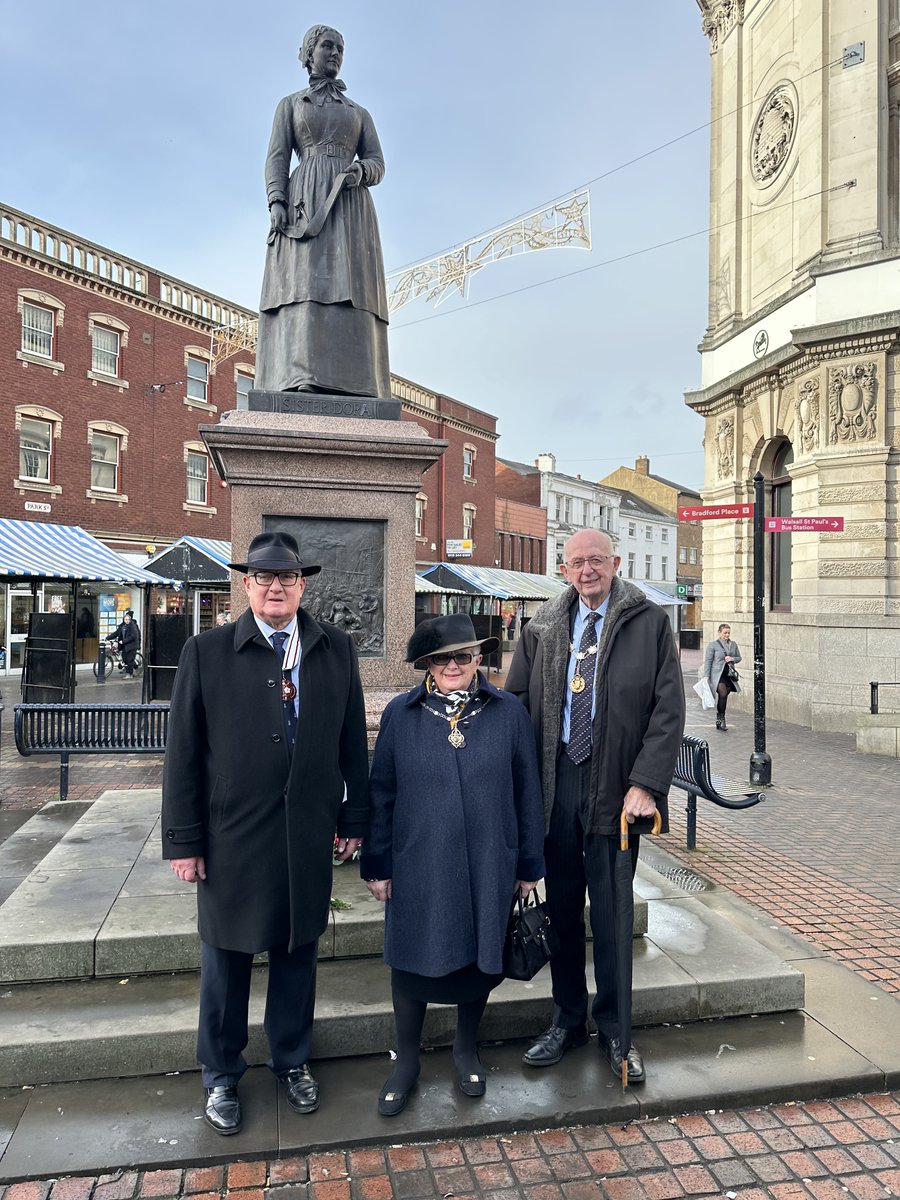 I was pleased to be able to represent the Lieutenancy at the Annual Service for Sister Dora (Dorothy Pattison 1832-78), Walsall's most famous citizen. She was an Anglican Nun and nurse who treated thousands of the poor and sick. @WMLieutenancy @WalsallCouncil