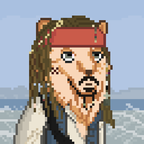 KrugsNFT's tweet photo. This is the tale of captain Krug Sparrow, a pirate so brave on the seven seas https://t.co/P574elvvse