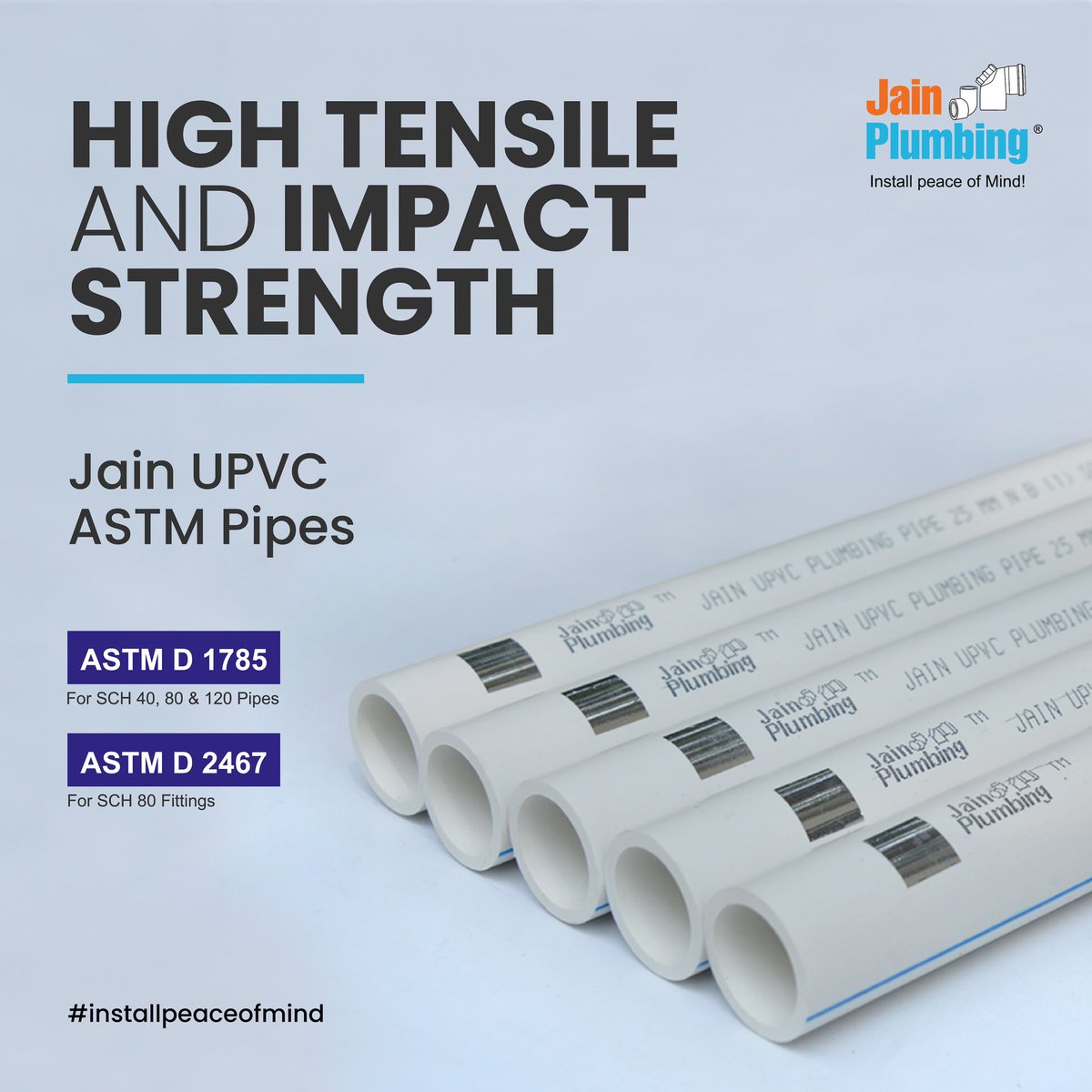 🛠️“Upgrade your plumbing standards with Jain Plumbing's uPVC ASTM Pipes! Crafted for cold water precision, lead-free purity, and a diverse size range. Unmatched durability and strength – redefine excellence in plumbing.”💪🚀

#jainplumbing #qualityredefined #plumber