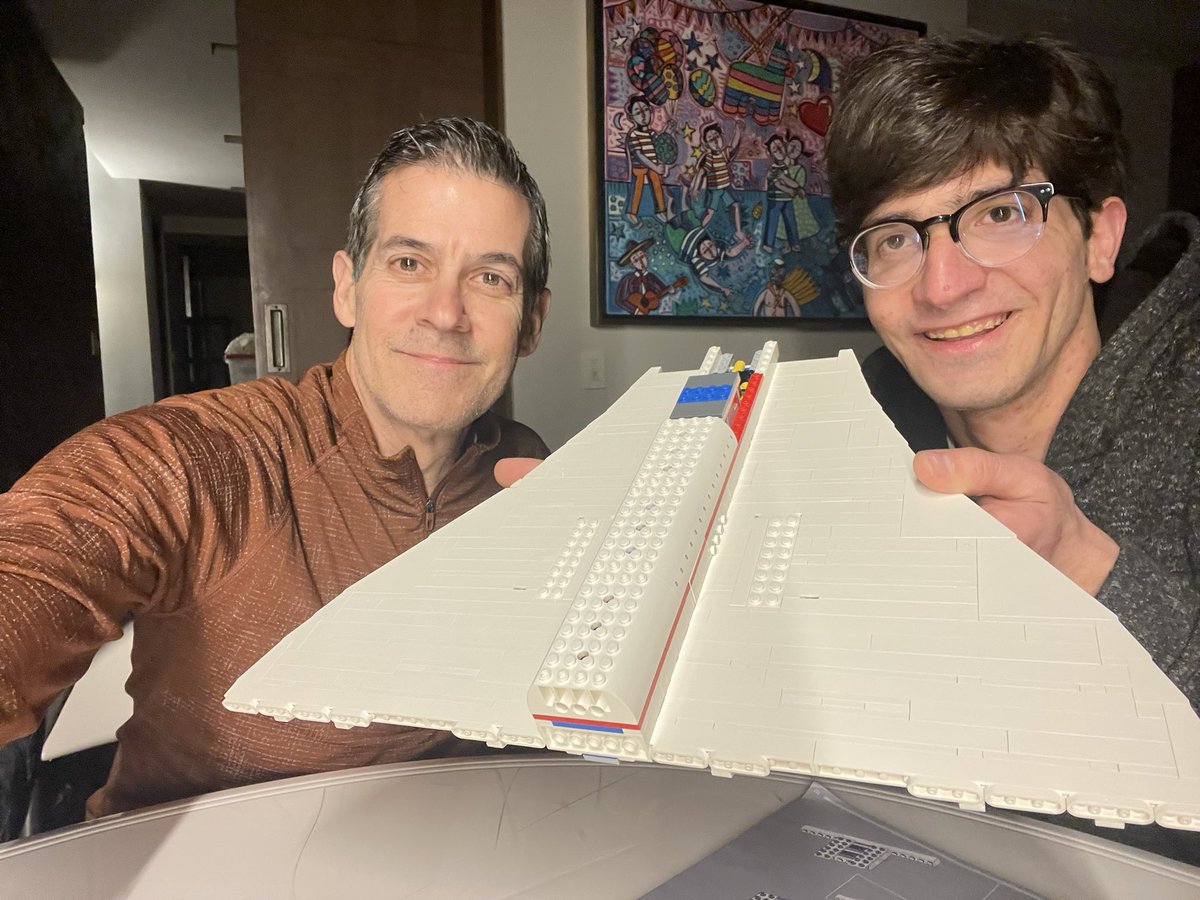coco_coindreau's tweet photo. Day 1 working on #LegoConcorde with the man that made me fall in love with aviation https://t.co/jqNprr5O9r