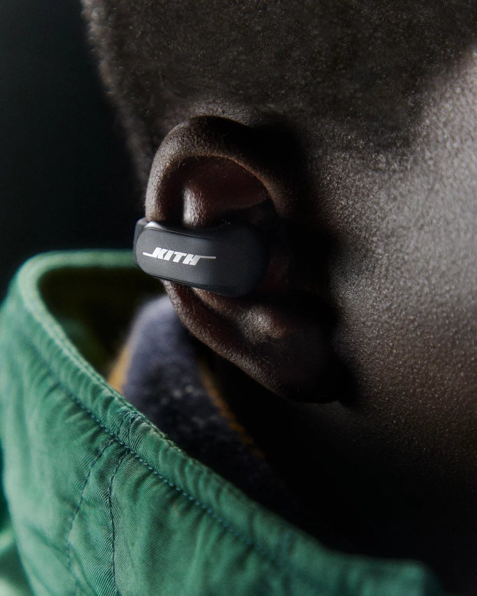 🎵 Bose Immersive Audio technology for spatial sound
- ⏳ Up to 7.5 hours of playtime
- 🎨 Stylish accessory, compatible with hats, glasses, or jewelry
- 🤝 Collaboration with fashion brand Kith
- 🌍 Available in limited quantities from January 22

#BoseUltraOpenEarbuds