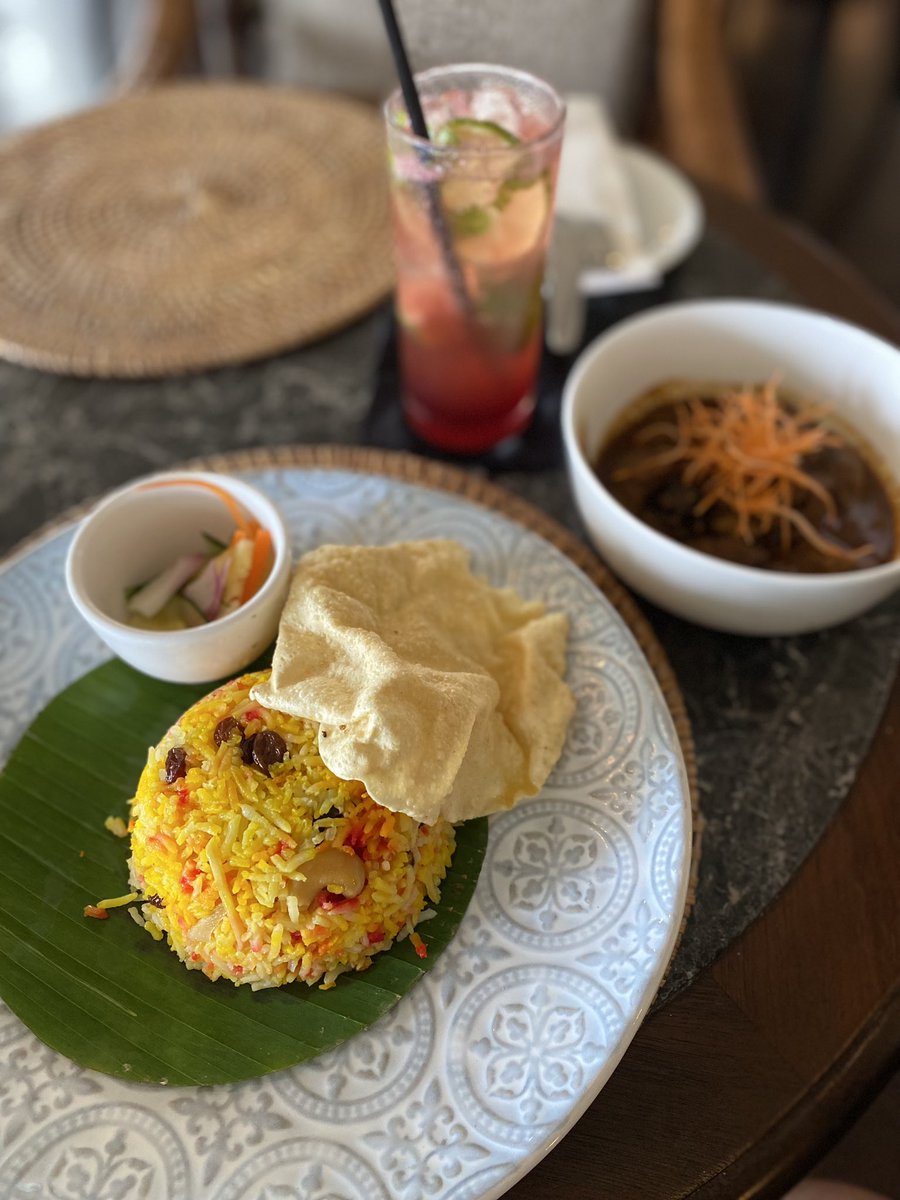 Lovely lamb curry & a non alcoholic beverage in a 5 star hotel, less than £10! That’s inflation for you. #CostOfLivingCrises #penang