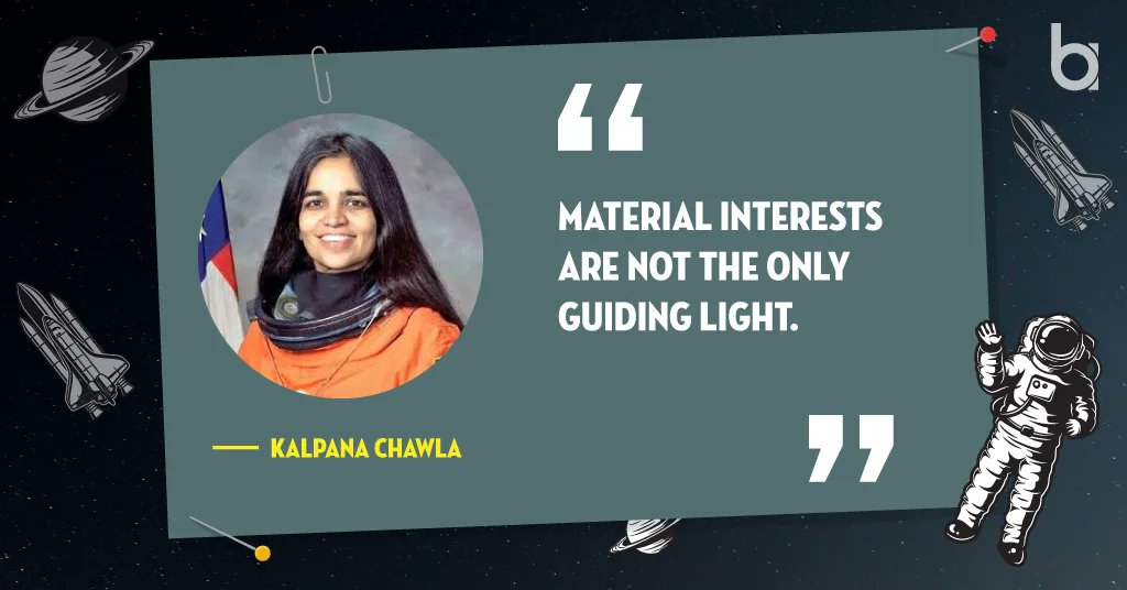 BusinessApac's tweet photo. “Material interests are not the only guiding light.”
Read More: https://t.co/kzKk4EF3uj
#kalpanachavla #kalpanachavlaquotes #indian #spacestudy #spaceresearch #inspiringquotes #womenleader https://t.co/Jwbq3MqTnF