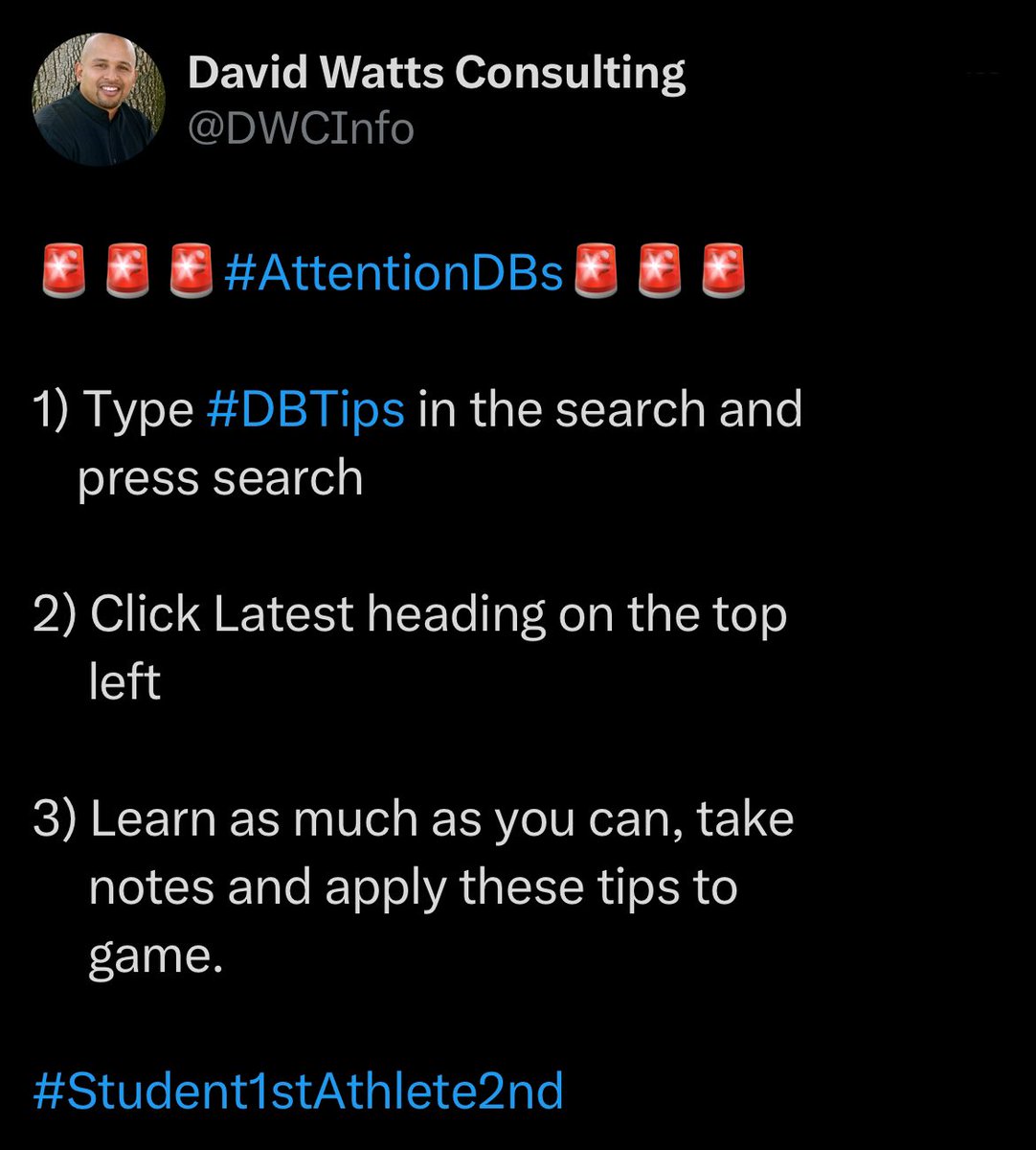 DWCInfo's tweet image. #DBTips:

@coach_meat dropping game about the 75% rule when it comes to WR releases. 

via @Team_Eyeland 
#Student1stAthlete2nd