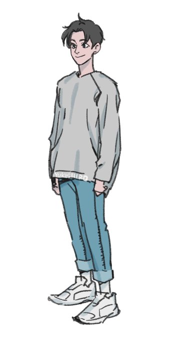 「jeans sweater」 illustration images(Latest)