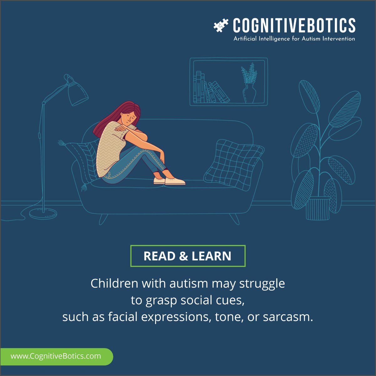 CognitiveBotics's tweet image. Understanding social cues can be challenging for children with autism. At Cognitivebotics, we are dedicated to helping these incredible children navigate the complexities of the social world through innovative personalised support.​ 
Visit Us: CognitiveBotics.com​ 
#autism