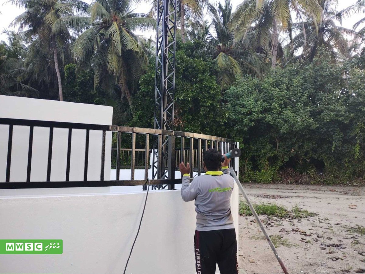 MWSC_Official's tweet image. HDh. Kumundhoo Water and Sewerage Project: Over 85% of the overall project has been completed. Currently, tank erection, rainwater network laying, and house connection works are in progress.

#MWSCProjects #MWSCAsaasee