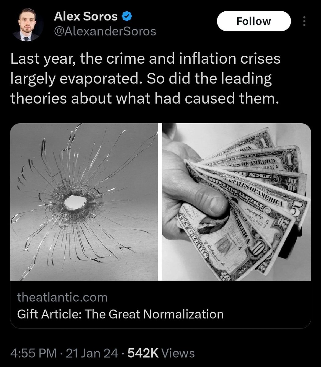 TaraBull's tweet image. Is this a hidden message by Alex Soros, George Soros' son?

A bullet hole through a window and 47, seems like an open threat.

@elonmusk