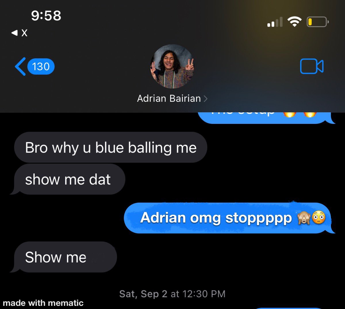 headscrubba's tweet photo. We all got that one friend who is so desperate that he resorts to using you for really weird requests 😳🏃‍♂️💨 #adrian https://t.co/2ZovwzhmEw
