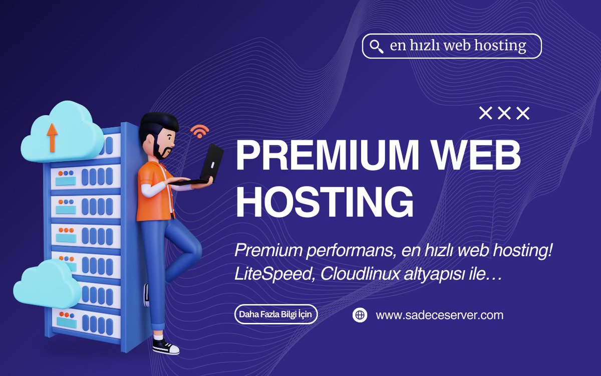 Web hosting paketlerimiz ile dijital dünyanızı güçlendirin, hızınıza hız katın! Gelişmiş kontrol paneli, güçlü alt yapıyla bir araya geliyor. Uzun süreli alımlarda büyük indirim fırsatını kaçırmayın. İhtiyacınız Sadece Server!  #hosting #webhosting