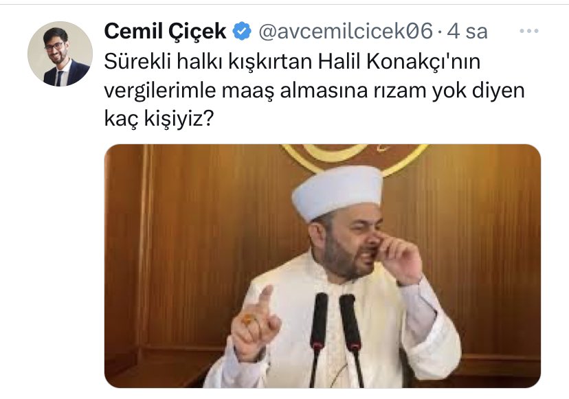 Öğretmenler de bizim vergilerimizden maaş alıyor

Ama senin gibi din düşmanı çapulcu yetiştiriyor,
biz bişey diyormuyuz.

#halilkonakcıyalnızdeğildir