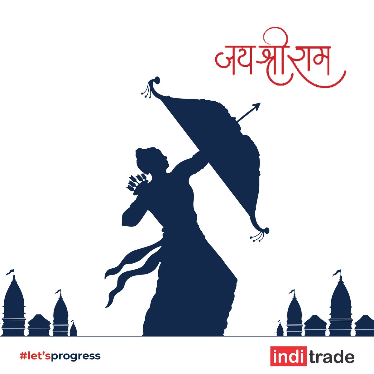 Embracing the divine within. #jayshriram #lordrama #ram #letsprogress #inditrade