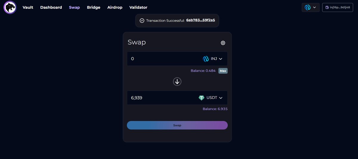falloutcrypto9's tweet photo. @ninjiwallet @BlackPanther_Fi @WhiteWhaleDefi inj16pmqr6m93w7dc49gztnvtyk5p0w75lak9dlj48 https://t.co/7mrRHLXq6l