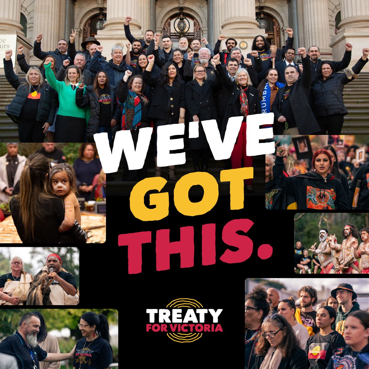 Standing united ✊🏾

We're not going to let party politics get in the way of finishing the job that our ancestors started.

Together, we will get Treaty done 🖤💛❤️