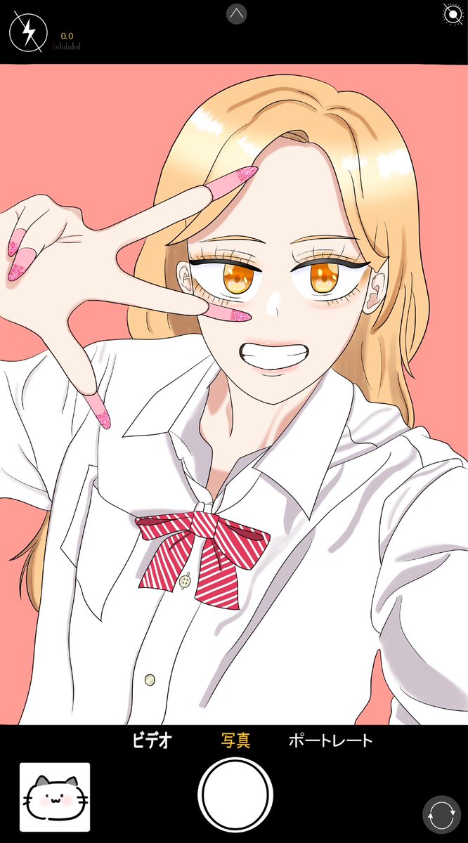 「今日の私一段と可愛い〜〜‼️」

※写真タップ推奨

 #illustration  #イラスト    #絵柄が好みっていう人にフォローされたい