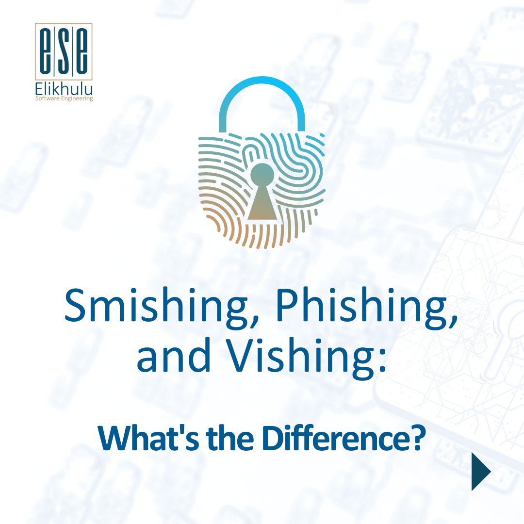 _Elikhulu's tweet photo. Protect yourself from cyber scams!
Knowing the difference between phishing, smishing, and vishing could save you from being a victim. Stay informed and stay safe online!
#cybersecurity #onlinesafety #phishing #smishing #vishing https://t.co/W1kqzxfMhO